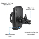 Beam Electronics Universal Smartphone Car Air Vent Mount Holder Cradle for iPhone XS XS Max X 8 8 Plus 7 7 Plus SE 6s 6 Plus 6 5s 5 4s 4 Samsung Galaxy S6 S5 S4 LG Nexus Sony Nokia and More…