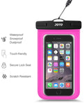 JOTO Universal Waterproof Pouch Cellphone Dry Bag Case for iPhone XS Max XR XS X 8 7 6S Plus, Samsung Galaxy S9/S9 +/S8/S8 +/Note 8 6 5 4, Pixel 3 XL Pixel 3 2 HTC LG Sony MOTO up to 6.0" – Magenta
