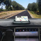Anti-Slip Car Dash Grip Pad for Cell Phone, Keychains, Sun Glasses,Stand for Navigation Cell Phone (Black)