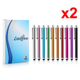 Stylus Pen LIBERRWAY 20 Pack of Pink Purple Black Green Silver Stylus Universal Touch Screen Capacitive Stylus for Kindle Touch ipad iPhone 6/6s 6Plus 6s Plus Samsung S5 S6 S7 Edge S8 Plus Note