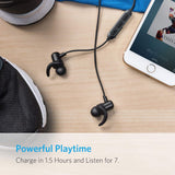 Bluetooth Headphones, Anker SoundBuds Slim Wireless Workout Headphones,10-Hour Playtime, Bluetooth 5.0, IPX7 Waterproof Magnetic Wireless Earbuds, Bluetooth Earbuds for Sports, Exercise, Running, Gym