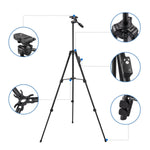 Eocean Tripod, 50 Inch Aluminum Tripod, Video Tripod for Cellphone, Camera, Universal Tripod with Wireless Remote, Compatible with iPhone Xs/Xr/X/8/8 Plus/Samsung Galaxy/Google/GoPro Hero