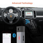 Doosl Bluetooth FM Transmitter Universal Wireless in-Car aux Car Radio Transmitter Adapter FM Modulator Music Player with 700mAh Li-Polymer Battery Rechargeable