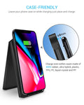 Wireless Charger, Tiergrade Qi-Certified Foldable 10W Fast iPhone X Wireless Charger Portable Compatible with Galaxy S9/S9+/S8/S8+, Standard Qi Compatible with iPhone X/8/8+ (AC Adapter Not Included)