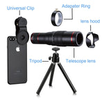 HXGD Mobile Camera Lens 22x Phone Camera Telephoto Lens, Double Regulation Phone Lens Attchment with Tripod for iPhoneX/8/7/6,Samsung.Huawei Most Smartphone