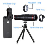 HXGD Mobile Camera Lens 22x Phone Camera Telephoto Lens, Double Regulation Phone Lens Attchment with Tripod for iPhoneX/8/7/6,Samsung.Huawei Most Smartphone