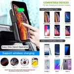 Qi Wireless Car Charger,Fast Charge CD Slot Phone Mount[Universal Air Vent][All Qi-Enable Devices]Phone Holder Compatible for iPhone 8 Plus/X/XS/XR/XS Max and Samsung Galaxy Note9/S10e/S10+ Plus S9/S8