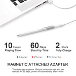 Stylus Pen for Apple iPad, Capacitive Rechargeable Pen Replaceable Fine Point Rubber Tips 2mm Styli for All Apple iPad/iPhone/iPad Pro/iPhone X with 4 Replaceable Fine Point Rubber Tips