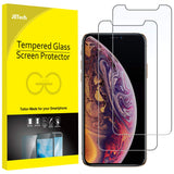 JETech Screen Protector for Apple iPhone Xs and iPhone X, Tempered Glass Film, 2-Pack