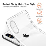 TORRAS iPhone Xs Case/iPhone X Case, Ultra Thin Slim Fit Soft Silicone TPU Cover Case Compatible with iPhone X/iPhone Xs 5.8 inch, Clear
