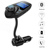Bluetooth FM Transmitter Wireless In-Car Radio Adapter Hands-free Call Car Kit MP3 Player 3.4A Dual USB Car Charger with Display for iPhone iPad iPod Samsung Xiaomi Huawei(black) (FM Transmitter T10)