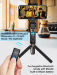 Yoozon Selfie Stick Tripod Bluetooth, Extendable Phone Tripod Selfie Stick with Wireless Remote Shutter for iPhone Xs MAX/XR/XS/X/8/8P/7/7P/6s/6, Galaxy S9/S8/S7/S6/Note 9/8, Huawei and More