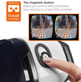 VR Headset - Virtual Reality Goggles by VR WEAR 3D VR Glasses for iPhone 6/7/8/Plus/X & S6/S7/S8/S9/Plus/Note and Other Android Smartphones with 4.5-6.5" Screens + 2 Stickers