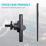 Wireless Car Charger Mount, Gixvdcu 10W Qi Fast Charging Auto-Clamping Car Mount with Air Vent Phone Holder Compatible for iPhone Xs Max/XS/XR/X/8/8 Plus, Samsung Galaxy S10/ S10+/S9/S9+/S8/S8+/Note9