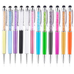 Stylus Pen, 12 Pack 2 in 1 Universal Stylus Pen Capacitive Stylus & Black Ink Ballpoint Pen Stylus for iPhone X 8 7/6 6s Plus, iPad, Tablets, Samsung Galaxy and Other Touch Screens Device