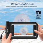Universal Waterproof Case, JOTO CellPhone Dry Bag Pouch for Apple iPhone 6S, 6, 6S Plus, SE, 5S, Samsung Galaxy S7, S6 Note 7 5, HTC LG Sony Nokia Motorola up to 6.0" diagonal -Black