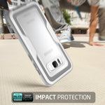 i-Blason Galaxy S8 Case, [Armorbox] [Full Body] [Heavy Duty Protection ] Shock Reduction/Bumper Case Without Screen Protector for Samsung Galaxy S8 2017 Release (White)