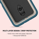 OtterBox DEFENDER SERIES Case for Samsung Galaxy S9 - Retail Packaging - BIG SUR (PALE BEIGE/CORSAIR)