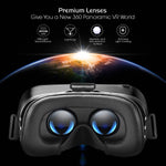 DESTEK V4 VR Headset, 103° FOV, Eye Protected HD Virtual Reality Headset w/Touch Button/Trigger for iPhone X XR Xs Max 8 7 6/Plus, for Samsung s10/Plus s9 s8 Note 9 8, Smartphones w/ 4.5-6.0in Screen
