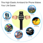 VUP Running Armband for iPhone X/ iPhone 8 Plus/ 8/ 7 Plus/ 6 Plus/ 6, Galaxy S8/ S8 Plus/ S7 Edge, Note 8 5, Google Pixel, 180° Rotatable with Key Holder Phone Armband for Hiking Biking Walking