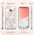 Samsung Galaxy S9 Case, [Built-in Screen Protector] i-Blason [Cosmo] Full-Body Glitter Sparkle Bumper Protective Case for Galaxy S9 (2018 Release) (Marble)