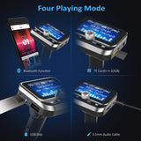 (Upgraded Version) Bluetooth FM Transmitter, ToHayie Wireless Radio Adapter Stereo Music Player 1.8” LCD Display with Dual USB Charging Ports, Supports Hands-Free Calling, AUX, TF Card and U-Disk