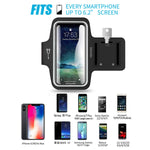 iPhone X/XR/Xs Max 8 7 6/6s Plus Armband. YOCHOS Running Armband Fits Samsung Galaxy S9 + S8/S7/S6 Edge Note 9/8 LG G6 with Adjustable Elastic Band & Key Holder【Face Recognition Access】