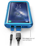 i-Blason Galaxy S8 Case, [Armorbox] [Full Body] [Heavy Duty Protection ] Shock Reduction/Bumper Case Without Screen Protector for Samsung Galaxy S8 2017 Release (Blue)