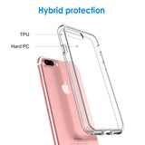 JETech Case for Apple iPhone 8 Plus and iPhone 7 Plus 5.5-Inch, Shock-Absorption Bumper Cover, Anti-Scratch Clear Back (HD Clear)
