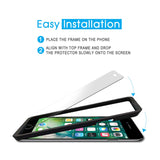 Novaeast iPhone 8, 7, 6S, 6 Screen Protector, Tempered Glass Screen Protector for iPhone 8, iPhone 7, iPhone 6S, iPhone 6 [4.7inch](3 Pack) with Easy Installation Frame, Lifetime Replacement