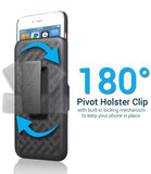 iPhone 6S Plus / 6 Plus Case, Aduro Combo Shell & Holster Case Super Slim Shell Case w/Built-in Kickstand + Swivel Belt Clip Holster for Apple iPhone 6S Plus / 6 Plus