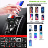 Car Cup Phone Holder&Gravity Air Vent Wireless Car Mount,[10W Qi Fast Charge] Universal Car Charger Compatible for Samsung Galaxy S10e/S10/S9/Note9,iPhone X/XR/XS Max,Huawei P30 Pro,QI-Enabled Phone