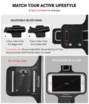 Mpow D3 Bluetooth Headphones with A1 Universal Phone Armband, IPX7 Waterproof Wireless Earphones, HD Stereo Sound 8-10H Battery Noise Cancelling Headsets, Wireless Sport Headphones for Running