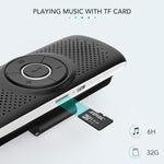 AGPTEK Bluetooth Visor Speakerphone with Siri & Google Assistant Support 2 Cell Phones Bluetooth Connection for Android & iOS (T826, Black)