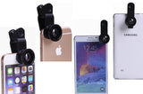 pehael 3-in-1 Clip On 180 Degree Fish Eye Lens Plus 0.67X Wide Angle Plus 10X Macro Lens, Universal HD Camera Lens Kit for iPhone 6S/6S Plus/6/Se/5/5S/Samsung/Blackberry