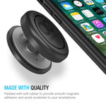 Maxboost Magnetic Car Mount, (3-Pack) Universal Flat Stick-on Dashboard Holder +Metal Plate/ADH-Tape for Phone iPhone X, iPhone 8 7 Plus,Galaxy s8 Note,HTC,Pixel,LG G6,GPS,Phablet (Work w/Most Case)