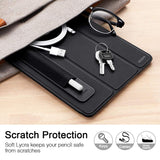 ESR Pencil Holder Compatible with The Apple Pencil (1st and 2nd Gen), Elastic Pocket [Stylus Pens Protected and Safe] Pouch Adhesive Sleeve Attached to Case for Stylus Pens - Black