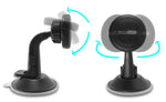 TechMatte Car Phone Mount Magnetic | Dashboard Mounted Car Phone Holder | Universal Smartphone Compatibility with Strong Magnetic Technology (Black)