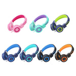 Elecder i37 Kids Headphones Children Girls Boys Teens Foldable Adjustable On Ear Headsets 3.5mm Jack Compatible iPad Cellphones Computer MP3/4 Kindle Airplane School Tablet Purple/Green