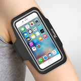 Trianium Armband for iPhone X 8 7 6 6S Plus, LG G6, Galaxy s9 + s8 s7 s6 Edge, Note 8 5 (Fit Otterbox Defender/Lifeproof case) [Water Resistant] ArmTrek Pro Sports Exercise Running Pouch Key Holder
