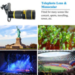 Phone Camera Lens, SEVENKA 6 in 1 Cell Phone Lens Kit with 18X Telescope Lens, Fisheye, Macro, Wide Angle, Kaleidoscope, CPL Lens, Tripod and Shutter for iPhone X XS Max 8 7 6 Plus Samsung Android