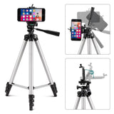 Eocean Tripod, 50-inch Video Tripod for Cellphone and Camera, Universal Tripod with Wireless Remote & Cellphone Holder Mount, Compatible with iPhone Xs/Xr/Xs Max/X/8/Galaxy Note 9/S9/Huawei/Google