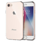 Shamo's Crystal Clear Shock Absorption TPU Rubber Gel Case (Clear) compatible with iPhone 7 and 8