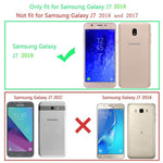 Galaxy J7 2018 Case/J7 V 2nd case/J7 Refine/J7 Star/J7 Aero/J7 Crown/J7 Top/J7 Aura/J7 Eon Case, ERAGLOW Luxury PU Leather Wallet Flip Protective Case Cover for Samsung Galaxy J737 (Rose Gold)