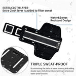 iPhone X/XR/Xs Max 8 7 6/6s Plus Armband. YOCHOS Running Armband Fits Samsung Galaxy S9 + S8/S7/S6 Edge Note 9/8 LG G6 with Adjustable Elastic Band & Key Holder【Face Recognition Access】