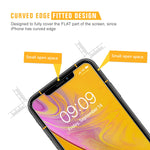 SPARIN Screen Protector for iPhone XR, [4 Pack] Tempered Glass Screen Protector for iPhone XR (6.1 Inch,2018 Release) - Alignment Frame/High Definition/Easy Installation