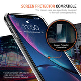 iPhone XR Case, Trianium Clarium Case Compatible Apple iPhone XR (2018)[6.1" ONLY] TPU Cushion Protection and Hybrid Rigid Clear Back Cover [ Work w/Most Screen Protector] - Clear