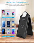 Wireless Charger, Tiergrade Qi-Certified Foldable 10W Fast iPhone X Wireless Charger Portable Compatible with Galaxy S9/S9+/S8/S8+, Standard Qi Compatible with iPhone X/8/8+ (AC Adapter Not Included)