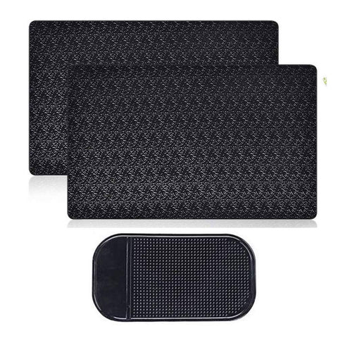Sticky Car Dashboard Pads Premium Anti-Slip Gel, MoRange 2 Packs Reusable Non-Slip Mounting Mats for Cell Phone Sunglasses Keys (11" x 7”)