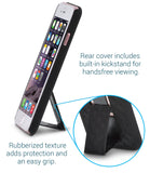Aduro iPhone 6S / 6 Case, Combo Shell & Holster Case Super Slim Shell Case w/Built-in Kickstand + Swivel Belt Clip Holster for Apple iPhone 6S / 6